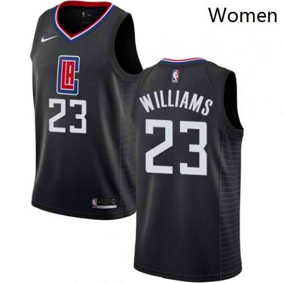 Womens Nike Los Angeles Clippers 23 Louis Williams Authentic Black Alternate NBA Jersey Statement Edition